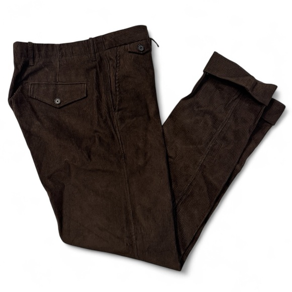 Billy Reid Moore Chocolate Brown Corduroy Pants - Picture 2 of 3